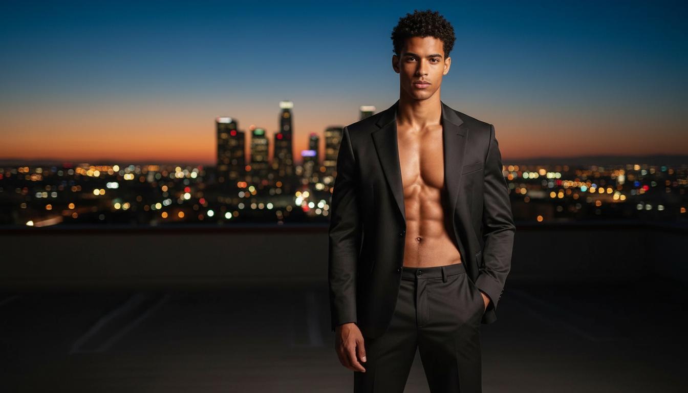 Kai — Fitness & Editorial. AI-generated virtual talent.